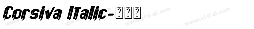 Corsiva Italic字体转换